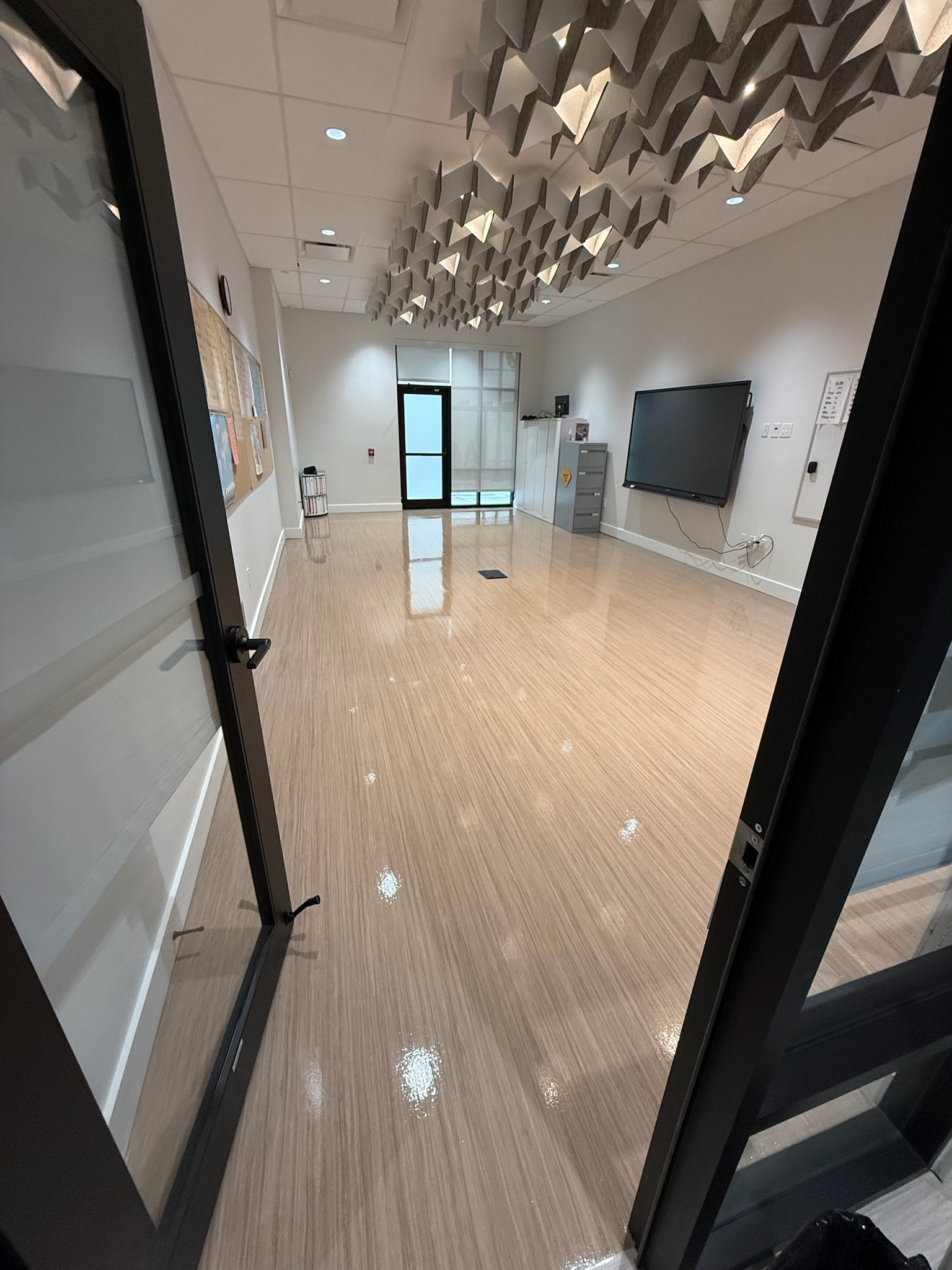 Commercial floor scrub wax
